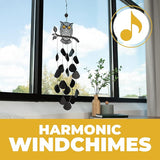 VP Home 30-inchBlack Tribal Owl Wind Chimes for Decoration, Unique Tribal Owl Windchimes Best for Outdoor Decoration Garden Decor, Yard Decor Chimes Gift for Women, Mom, Grandma, Unisex