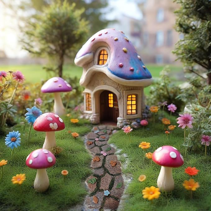 Fairy Garden Walkway Path, Fairy Garden Pathway, Fairy Garden Accessories, Stone Path, Dollhouse Road Way, Micro Miniature Path Road for Fairy Garden, Enchanted Garden Path