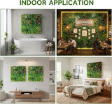 Artificial Grass Wall Backdrop Panels, 40"x40" UV-Anti Greenery Backdrop Wall, Faux Boxwood Panels for Patio, Garden, Backyard Indoor Outdoor Green Wall Decor & Privacy Fence Covering