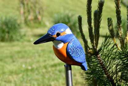 Ceramic Garden Decor - Bird Lawn Stake - Outdoor Statue - Perfect, Unique Gifts for Gardeners Woman, Men, Yard Gifts - Handmade, Frostproof, GK601-1