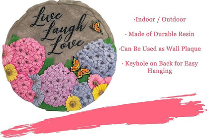 Spoontiques 13238 Live Laugh Love Stepping Stones, Multicolored