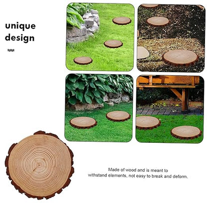Outdoor Garden Wooden Stepping Log Paver for Pathway and Walkway Decoration Durable and Elegant Garden for Landscape Edging