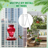 EBOOT 2 Pcs Hanging Chain for Bird Feeders, Planters, Lanterns and Ornaments (23.6 Inch,Black)