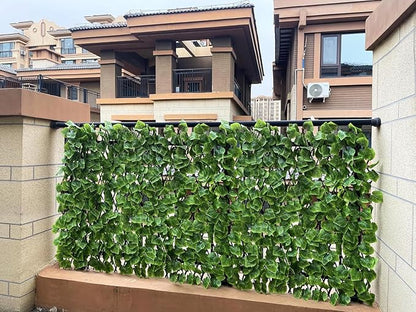 Expandable Fence Privacy Screen for Balcony Patio Outdoor,Decorative Faux Ivy Fencing Panel,Artificial Hedges