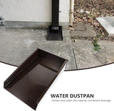 Yardwe Aluminum Water Dustpan Drainage System 11.8 X 7.9 X 2.6 Inch Gutter Downspout Splash Block Rainwater Diverter for Outdoor Home Use