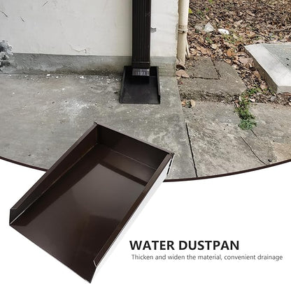 Yardwe Aluminum Water Dustpan Drainage System 11.8 X 7.9 X 2.6 Inch Gutter Downspout Splash Block Rainwater Diverter for Outdoor Home Use