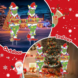 2 Pcs Large Christmas Outdoor Decorations with Metal Stakes Merry Christmas Yard Signs for Lawn, Garden Yard Decor