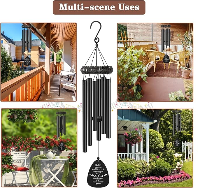 Soopau Memorial Gifts for Loss of Brother, Memorial Wind Chimes for Loss of Brother, Loss of Brother Sympathy Gifts, Bereavement Condolence Funeral Gifts for Loss of Brother