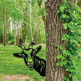SUPERDANT Metal Goat Garden Decor for Outside Peeping Animals Yard Stakes for Decorations Outdoor Statues Iron Art Stake Decorative Silhouette Lawn Ornament Patio Porch Farmhouse Decoration Gifts