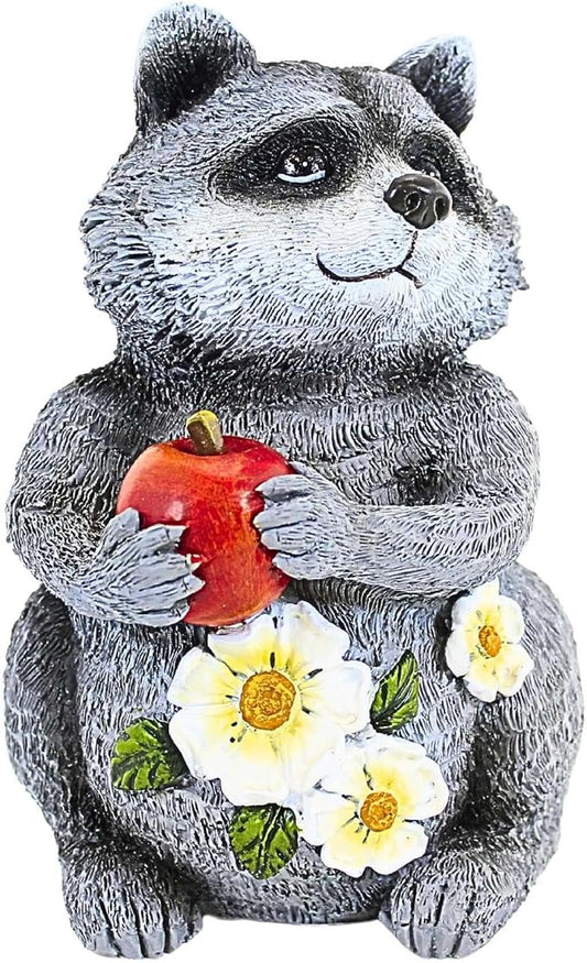 Roman 9.25 Inch H Raccoon Garden Statue