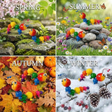 Metal Caterpillar Statue Indoor Outdoor Vivid Yard Art Garden Decor for Outside Patio Lawn Ornaments Fence Decorations Gift for Family Friends Garden Lovers 2 Pack(Color & Curved)