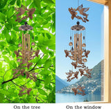 Bronze Flying Pigs Wind Chimes for Garden/Home/Balcony/Lawn/Tree/Yard/Indoor/Outside Decoration, Retro Wind Catcher, Pig Decor, Blessing Wind Bells, Memorial WindChimes Gifts for Mom, Grandma, Woman