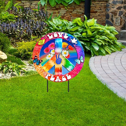 Briarwood Lane Peace and Love Metal Art