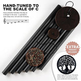 Vanquer Large Wind Chimes for Outside Deep Tone - 46'' Wind Chimes Outdoor Clearance, Memorial Windchimes, Sympathy Gift, Outdoor Décor, Patio, Home Décor, Vintage Black (46" Tree of Life)