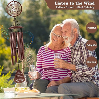 Retirement Gift for Woman, Happy Retirement Gifts for Women Men Teacher Coworkers Colleague Friends, 37" Hummingbird Retirement Wind Chimes Decoration
