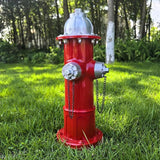 Garden Fire Hydrant Outdoor Statues,Sculpture for Dog to Peed on Yard Decor,Fire Hydrant Puppy Pee Training Post Figurine,Funny Decor Statues for Backyard Patio Lawn Porch White