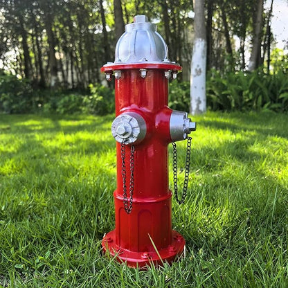 Garden Fire Hydrant Outdoor Statues,Sculpture for Dog to Peed on Yard Decor,Fire Hydrant Puppy Pee Training Post Figurine,Funny Decor Statues for Backyard Patio Lawn Porch White