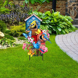 Briarwood Lane Floral Birdhouses Metal Art