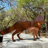 Generic Handmade Metal Rusted Coyote - Garden Decor (MEDIUM 20""), Rustic