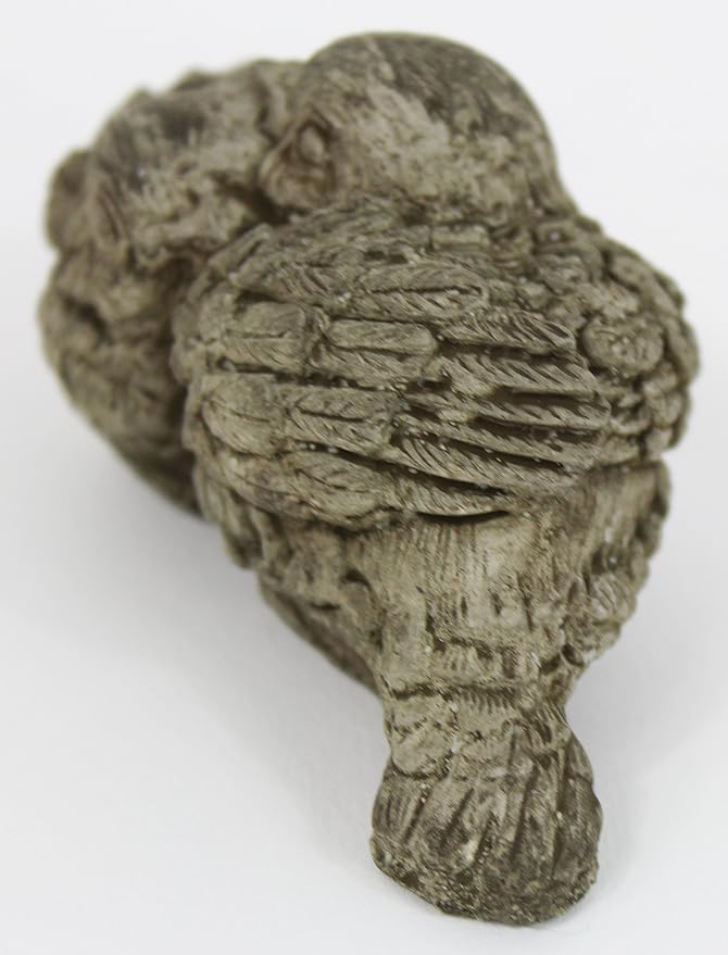 Nesting Birds Concrete Garden Statue Cement Figurine Bird Cast Stone Sculpture