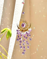 Prism Window Suncatcher Hanging Indoor Celestial Crystal Moon and Sun Catchers Rainbow Maker