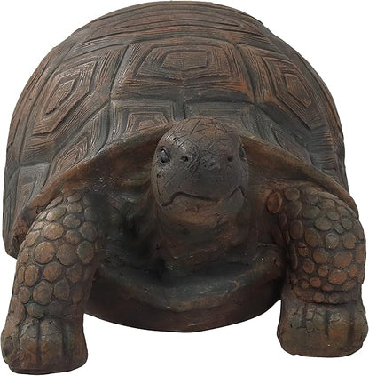 Sunnydaze Tanya the Garden Turtle Statue - Turtle Garden Decor for Yard, Lawn, Patio Décor – 20" x 12" Durable Poly-Concrete - Gift Idea