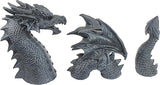 Design Toscano The Dragon of Falkenberg Castle Moat Lawn Garden Statue, 28 Inch Long, 14 Inch Tall, Cast Stone Resin, Gray Stone Finish