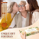Gifts for Gran from Grandkids, Gran Gift Wind Chimes, Birthday, Retirement, Thanksgiving, Mothers Day, Grandparents Gifts from Grandchildren, Grandma Gift