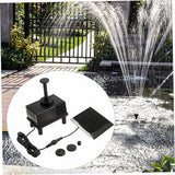 Solar Powered Water Fountain with Multiple Spray Heads, Solar Water Pump for Bird Bath, Garden Pond, Patio & Outdoor DecorationSolar PumpSolar FountainSolar Fountain Pump