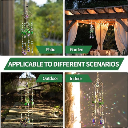 Crystal Sun Catchers Indoor Window Crystal Boho Suncatcher Hanging Rainbow Maker Decor Light Catchers for Windows Garden Outdoor Home Decoration
