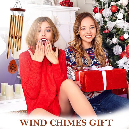 Niece Wind Chimes - Niece Gifts from Auntie, Birthday Gifts for Nieces from Aunt, Christmas Birthday Gift for Nieces, Butterfly Wind Chimes, 25.5"
