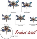 Dragonfly Acrylic Suncatcher, Bohemian Suncatchers for Window Hanging Ornament, Stained Glass Effect Indoor Outdoor Garden Decor for Dragonfly Lovers, Gifts for Mother's Day, Mom, Grandma, Wife, Women