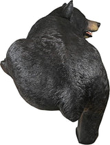 Design Toscano Lemont the Lovable Lounger Climbing Black Bear Roof Mount Outdoor Garden Statue, 34 Inch Long, Cast Stone Resin, Woodland Black Finish