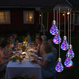 YHmall Colorful Solar Wind Chimes for Outside, Birthday Gardening Gifts for Women Mom, Hanging Solar Lights WindChimes Outdoors for Garden Housewarming Balcony Bedroom