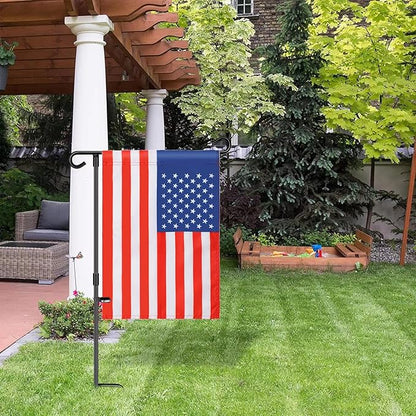 2 PACK Freefy American Garden Flag 12 x 18 Inch,Patriotic Double Sided Polyester Printed Flag,USA ResidentialYard|Garden Decor,American Flag Garden Flag