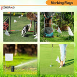 200Pack White Marking Flags, JIZHGRAD 15x4x5 Inch Marker Flags Use for Yard & Lawn, Boundary & Dog Training, Survey & Landscape, Sprinkler & Surveyor, Garden & Construction, High Visibility, Sturdy, Versatile, UV & Weather Resistant