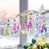 kanpura 25pcs 50mm Crystal Prisms Chandelier Suncatcher Beads Replacement Colorful Hanging Crystals for Chandeliers Window Wedding Party Decor