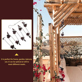 UPKOCH Copper Garden Rain Chain 2.4m Metal Decorative Rainwater Chain for Outdoor Courtyard and Patio, Antique Style Water Collector for Gutter Drainage and Roof Water Management