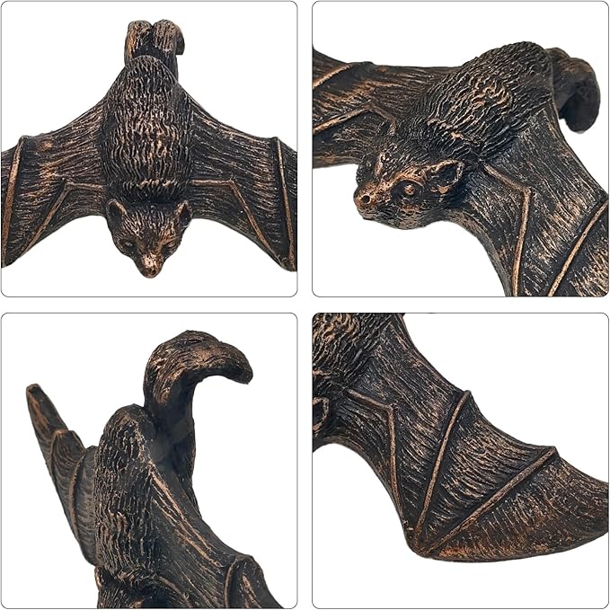 Resin Bat Garden Statues Bat Planter Hanger Flower Pot Hugger Pot Plant Decoration Plant Decorative Figurines for Fairy Garden Fence Yard Patio Outdoor Indoor Ornaments, for Family or Friends Gift
