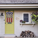 AVOIN colorlife Patriotic 4th of July House Flag 28x40 Inch Double Sided Outside, Memorial Day Retro American Stars and Stripes Welcome Yard Outdoor Decoration