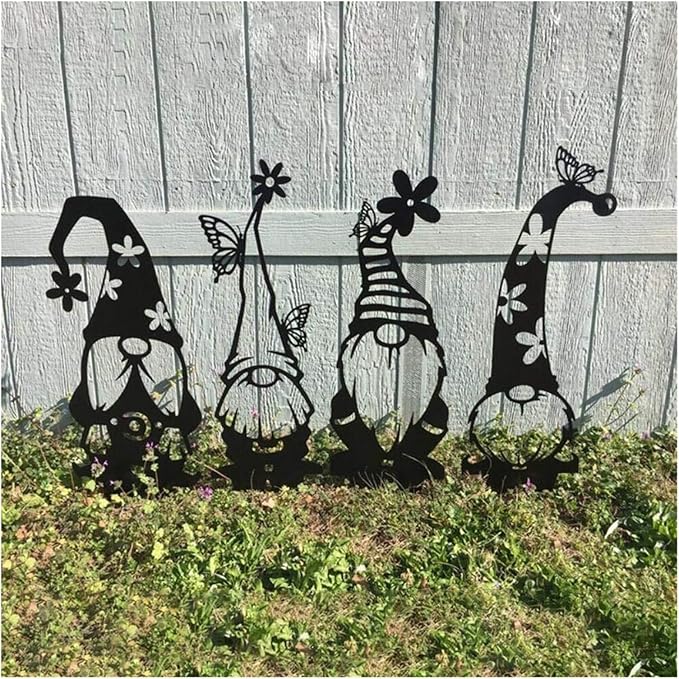 Outdoor Statue Garden Statue Metal Hollow Statues Accessories Sculpture Decor