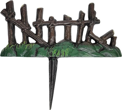 Lulu Decor, 100% Cast Iron Fairy Garden Fence Garden Decor Fairy Garden Accessories.
