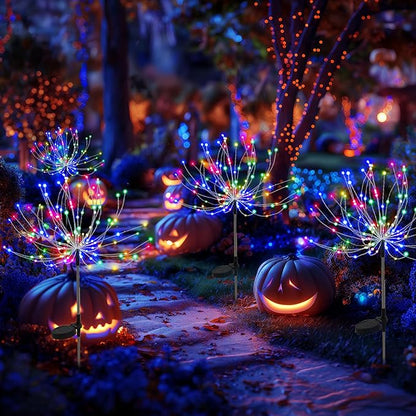 PEVOROS Garden Decor Solar Lights Outdoor,120LED Waterproof Colorful Solar Fairy Garden Lights for Outdoor Decoration,Yard, Patio, Porch,Flower Pot,Pathway,Christmas (6Pack)