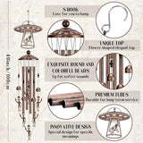Wind Chimes for Outside - Alien Decor Metal Windchime Outdoor Garden Yard Patio Backyard Indoor Balcony Art Hanging Waterproof UFO Decoration Birthday Gifts for Men Women Mom Grandma Wife