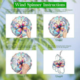 Purple Butterfly Wind Spinner 3D Butterfly Spinners Exquisite Outdoor Garden Decoration 3D Stainless Steel Butterfly Spinner with Unique Visual Effect Perfec Sculptures Gift 10 Inch