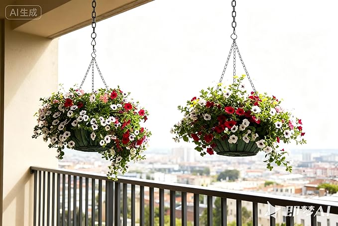 Black Hanging Plant Chains Kit, 10-Inch Adjustable Plant Hangers with Hooks for Hanging Baskets, Bird Feeders, Wind Chimes, Planters and Porch Signs 2Pack