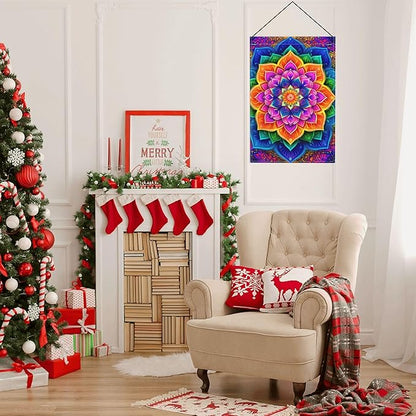 Tie Dye Flower Garden Flag Seasonal Double Sided 12 x 18 Inch Small Yard Flag for Indoor Outdoor Decor Holiday All Seasons