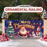 7 x 16 ft Christmas Garage Door Decorations Merry Christmas decorations Xmas Garage Door Cover, Happy New Year Hanging Banner for Home,Outdoor,Indoor,Party