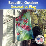 Caroline's Treasures Pennsylvania Mountain Laurels in Watercolor House Flag Large Porch Sleeve Pole Decorative Outside Yard Banner Artwork Wall Hanging, Polyester, House Size, Multicolor