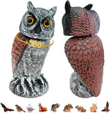 Fake owl Statue Decor, Fake Owls Waterproof for Garden Plant Orchard, Plastic owl Decor for Outside Indoor Home Patio Garden Yard Home Outdoor Decor